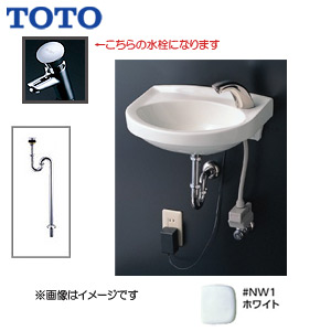 L30D-Sset #NW1｜TOTO壁掛手洗器セット[壁掛手洗器][平付]
