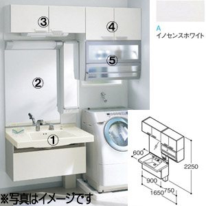 TOTO 【LDSFB100AJJAN2A】洗面化粧台 スタンダード オクターブ 片