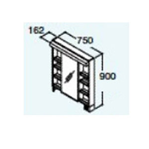 化粧鏡[リモデア][間口750mm][一面鏡（木製）][一般地][送料無料]
