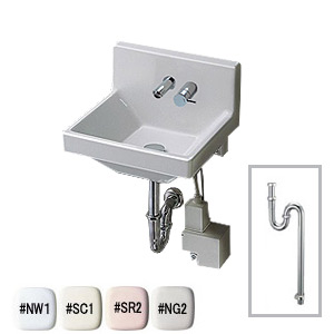 LSE125DNR TOTO 壁掛ハイバック洗面器 自動水栓・電気温水器(湯水切替