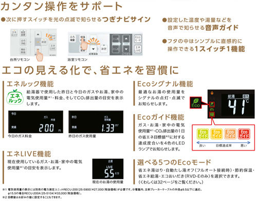 MBC-320V(B)｜リンナイ○リモコンセット 320シリーズ[浴室・台所