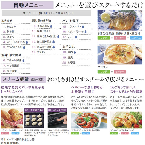 NE-DB901W｜パナソニックビルトイン電気オーブンレンジ[熱風循環方式