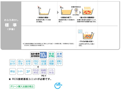 OTQ-3704F｜ノーリツ石油ふろ給湯器[浴室・台所リモコンセット][給湯+ 
