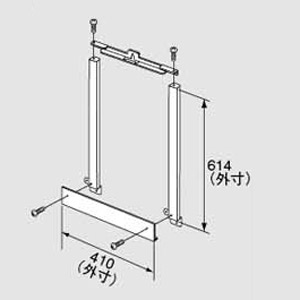 PS金枠セットPK-D410NR 0702135｜ノーリツPS設置給湯器取替え専用部材