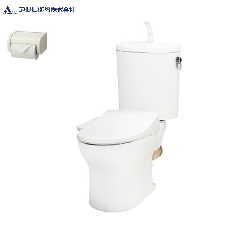 組み合わせトイレセット エディ868+サンウォッシュ[壁:排水芯148/155mm][手洗い有り][紙巻器付][袖付きタイプ][脱臭機能][ラブリーホワイト]