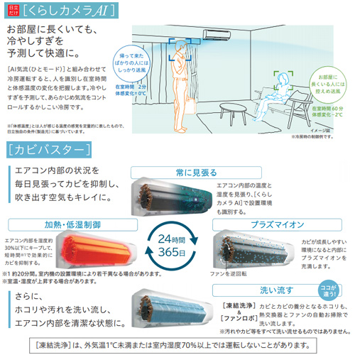 HITACHI RAS-AC40L2(W) エアコン本体 ルームエアコン 日立 壁掛形 14畳程度 AJシリーズ 【RAS-AJ40L2-W】 40