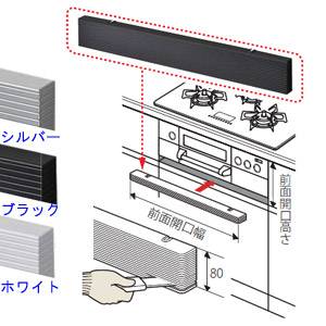 下部フィラー[ビルトインコンロ部材]