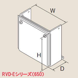 配管カバー[682×470×261][RVD-Eシリーズ]