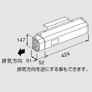 側方排気カバー