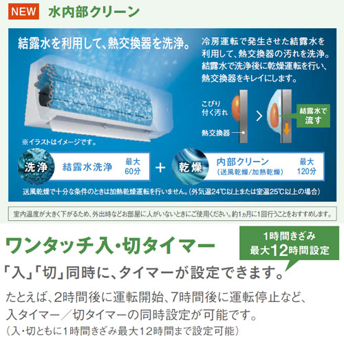 S25XTES-W｜ダイキンルームエアコン[Eシリーズ][100V]