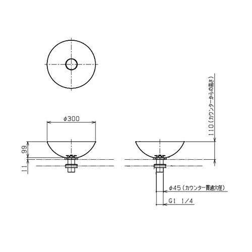 SB.K300.GS-set｜リラインス○置き型手洗器・水栓セット[アラペ][5.0L]