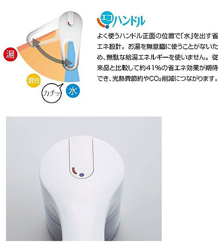 キッチン用水栓金具[ワンホールタイプ][ノルマーレ][首長：250mm][エコハンドル][ハンドシャワー付シングルレバー混合水栓][ホース引出式][一般地]