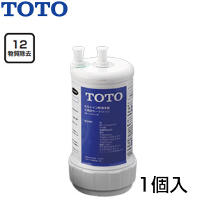 TOTO TH634-2 ビルトイン形浄水器用 カートリッジ 13物質除去 1個