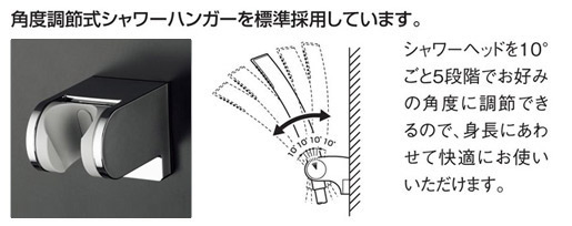 ●浴室用蛇口 GGシリーズ[壁][浴槽、洗い場兼用][サーモスタット付シャワーバス混合水栓][エアインめっきシャワー][首長170mm][一般地]