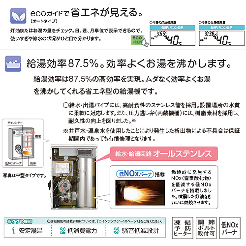 UIB-NX46R(MS)｜CORONA○石油給湯器[台所リモコン付属][NXシリーズ]