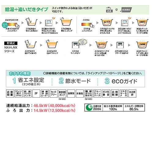 UKB-AG470RX6(MW)｜CORONA石油ふろ給湯器[浴室・台所リモコン付属][AG