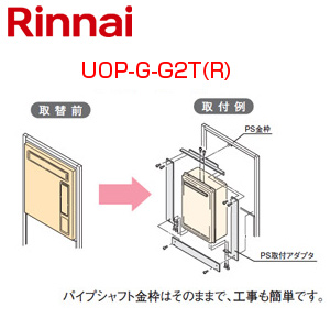 給湯器必要オプション[ガスターからリンナイへの取替][PS枠][PS扉内設置型][給湯専用][給湯器部材]