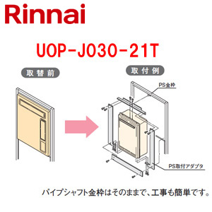 給湯器必要オプション[リンナイからリンナイへ取替][PS枠][PS扉内設置型][高温水供給式][給湯器部材]