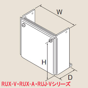 配管カバー[450×350×165][RUX-V・RUX-A・RUJ-Vシリーズ]