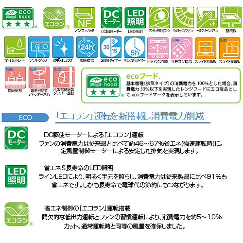 レンジフード[XGRシリーズ][ノンフィルタ・スリム型][幅75cm][ビルトインコンロ連動タイプ][シルバーメタリック]
