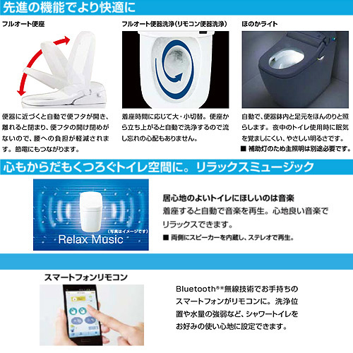 シャワートイレ一体型便器 サティスSタイプ[S8][床：排水芯200mm][ECO5][ブースター付][一般地・水抜方式・流動方式兼用][ピュアホワイト]