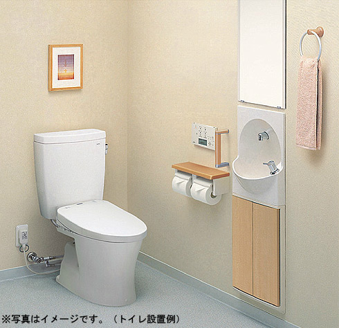 YSC46SX#NW1｜TOTO手洗器付トイレキャビネット[埋込式][ハンドル式水栓]