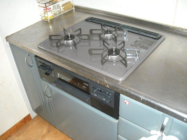 ビルトインガスコンロ交換工事　岡山県岡山市北区　RS31W21H2R-BW-LPG