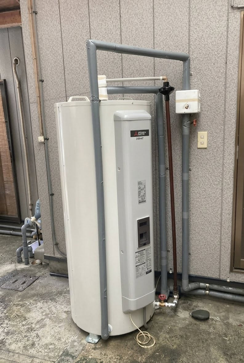 250204　電気温水器取替工事　和歌山県有田郡有田川町　BA-T12G