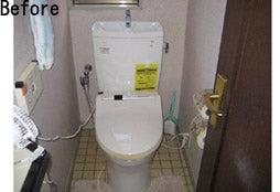 ガス給湯器交換工事、洋式便器交換工事　愛知県名古屋市　RFS-A2003SA他 - Before