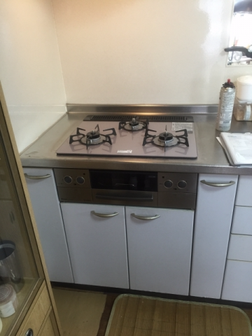 ガスコンロ交換工事　千葉県習志野市　RHS31W17G24R-STW-13A