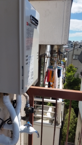 給湯器・水栓交換工事　大阪府大阪市住之江区　GQ-1639WS-set-13A