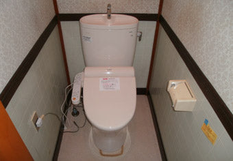 洋式便器、便座交換工事　北海道江別市　CS320BM+SH321BN - Before