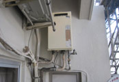 ガス給湯器交換工事　東京都大田区　RUX-A2400W-E