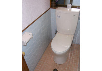 洋式便器交換工事　三重県津市　CS220BM+SH220BA