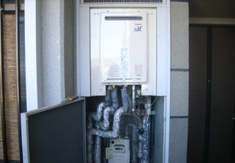 ガス給湯器交換工事　福岡県北九州市　RUJ-V2401W