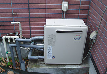 ガス給湯器交換工事　岐阜県土岐市　RUF-A2400SAG-A-set