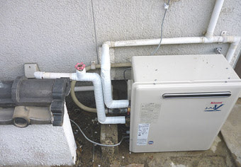 ガス給湯器交換工事　福岡県北九州市　RFS-A2400A-set
