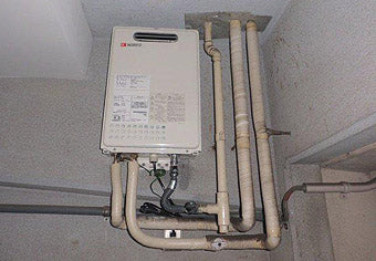 ガス給湯器交換工事　愛知県名古屋市　GQ-1637WS