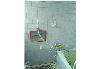 バス水栓交換工事　山口県宇部市　BF-HB145T
