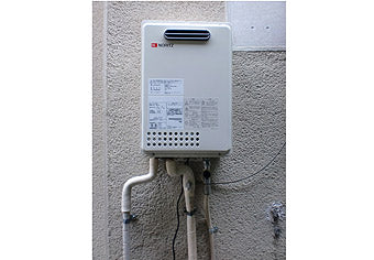 ガス給湯器交換工事　大阪府交屋市　GQ-1637WS-set