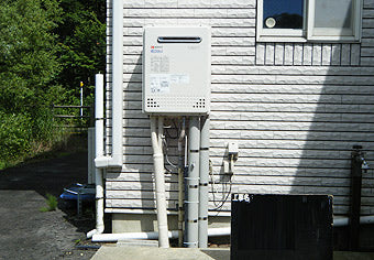 ガス給湯器交換工事　新潟県東蒲原郡　GT-C2452AWX BL-set