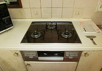 ビルトインガスコンロ交換工事　群馬県沼田市　RS31W13K10R-V(L/R) - After
