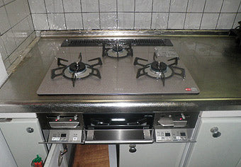 ビルトインガスコンロ交換工事　埼玉県狭山市　RS31W11G14R-S(L/R)