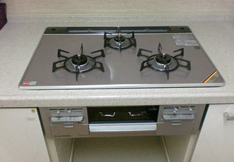 ビルトインコンロ交換工事　兵庫県芦屋市　RS71W13A17R-V(L/R)　
