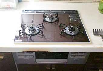 ビルトインガスコンロ交換工事　兵庫県川西市　RS31W13K10R-V(L/R) - After