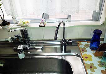 浄水器専用水栓交換工事　兵庫県神戸市　TK301AS