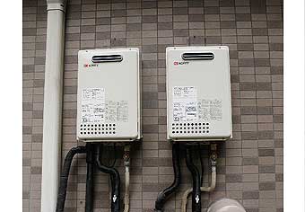 ガス給湯器交換工事　東京都東久留米市　GQ-1637WS