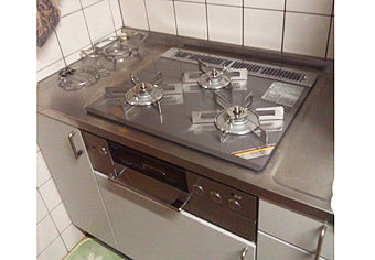 ビルトインガスコンロ交換工事　福岡県福岡市　RHS31W15G7R-STW