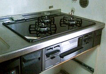 ビルトインコンロ交換工事　静岡県磐田市　RS71W13B11R-B(L/R) - After