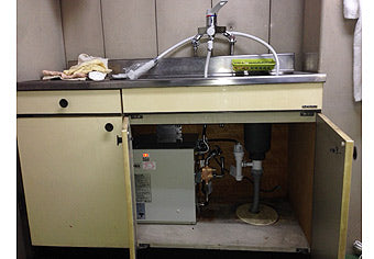 小型電気温水器取付工事　滋賀県栗東市　EHPN-H25N2+EFH-4MK-1H2